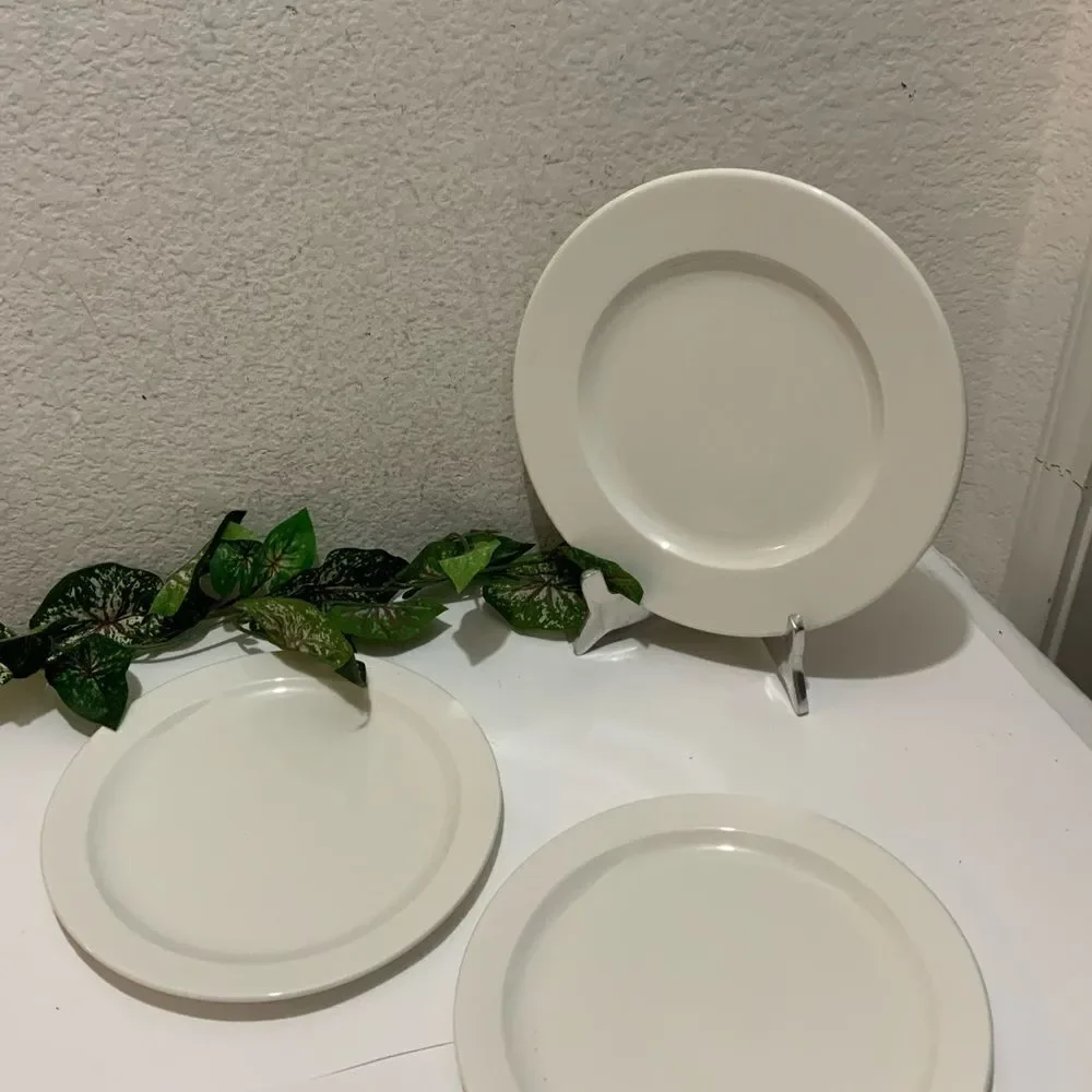Villeroy & Boch Ariane 1 Plate 10 3/4” & 2 plates 9.5”White Fine Porcelain India